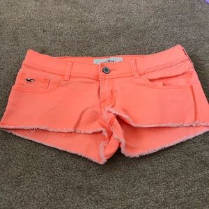 Orange Hollister stretch shorts